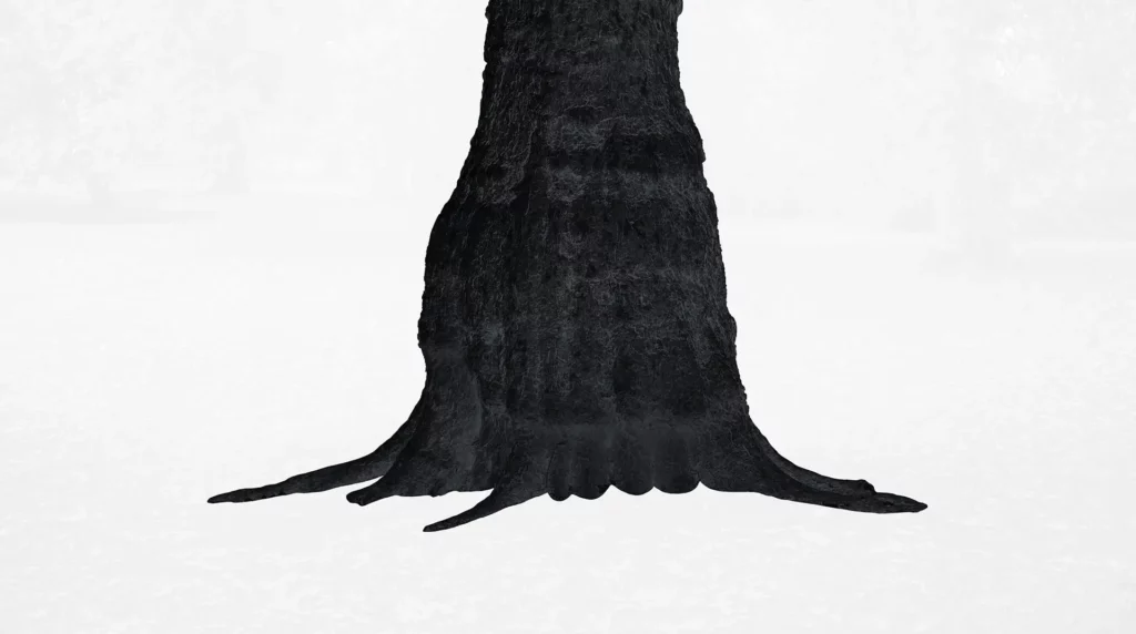 Black tree, print, kozo